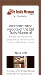 Mobile Screenshot of oldtrailsmuseum.org