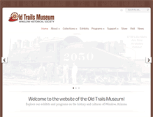 Tablet Screenshot of oldtrailsmuseum.org